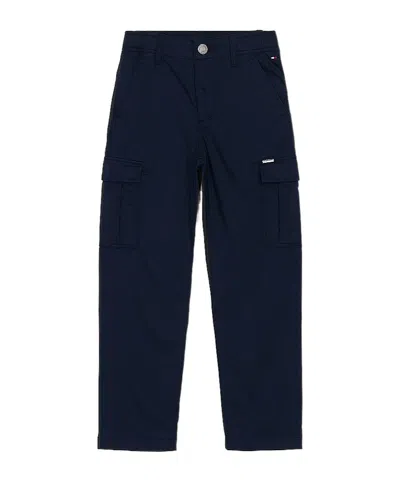 Tommy Hilfiger Woven Cargo Trousers In Navy Blue