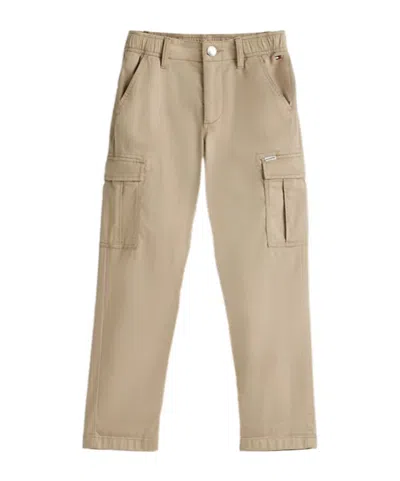 Tommy Hilfiger Woven Cargo Trousers In Nude