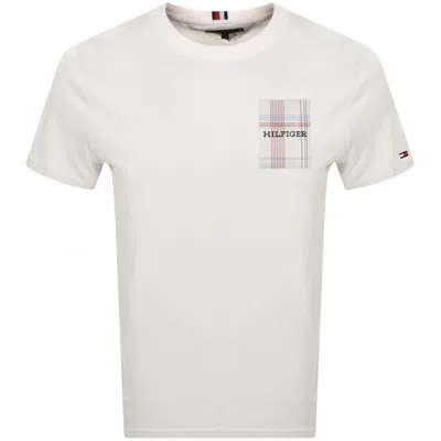 Tommy Hilfiger Woven Label T Shirt White