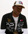 Tommy Hilfiger Mens Ecru F1 Movie Embroidered Cotton Cap In Multi
