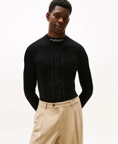TOMMY HILFIGER X APXGP COLLECTION MEN'S MOCKNECK SWEATER