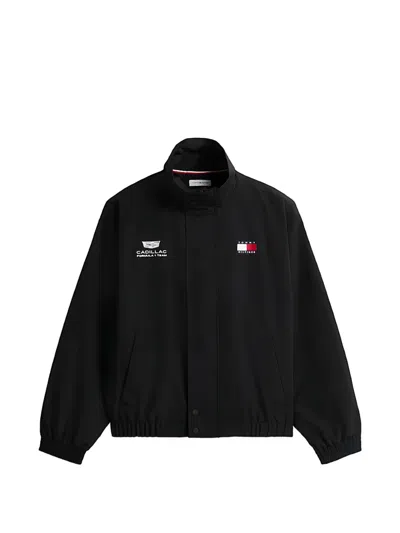 Tommy Hilfiger X Cadillac Formula 1® Logo-embroidered Jacket In Black