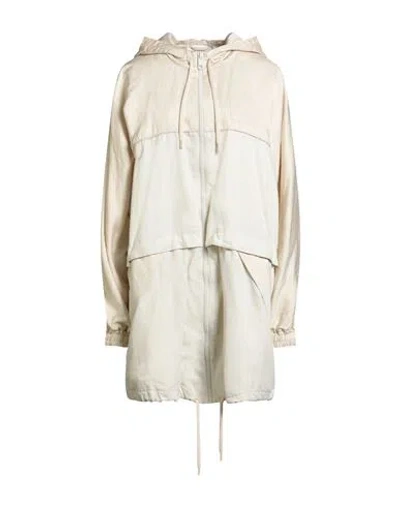 Tommy Hilfiger X Indya Woman Overcoat & Trench Coat Cream Size M Cotton, Viscose In Neutral