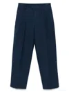 Tommy Hilfiger X Lardini Pleated Chinos In Blue