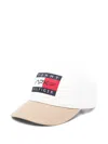 Tommy Hilfiger Mens Ecru F1 Movie Embroidered Cotton Cap