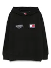 Tommy Hilfiger Hooded Sweatshirt Kangaroo Pocket In Black