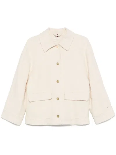 Tommy Hilfiger X Sofia Richie Grainge Bouclé Jacket In Neutrals