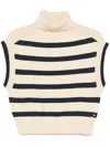 Tommy Hilfiger X Sofia Richie Grainge Roll-neck Top In Neutrals