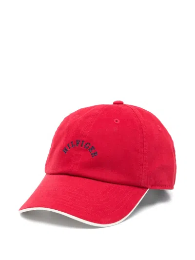 Tommy Hilfiger X Sofia Richie Grainge The Sofia Capsule Logo Baseball Cap In Medium Red
