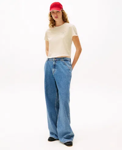 TOMMY HILFIGER X SOFIA RICHIE GRAINGE WOMEN'S CROPPED COTTON T-SHIRT