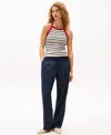 Tommy Hilfiger X Sofia Richie Grainge Sleeveless Knitted Top In Dark Night Navy Stripe