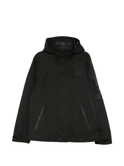 Tommy Hilfiger X Us Sail Gp Logo-patch Hooded Jacket In Black
