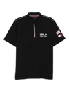 Tommy Hilfiger X U.s. Sail Gp Team Pique Polo Shirt In Black
