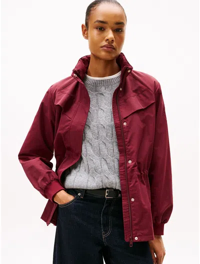 Tommy Hilfiger Yacht Jacket In Burgundy