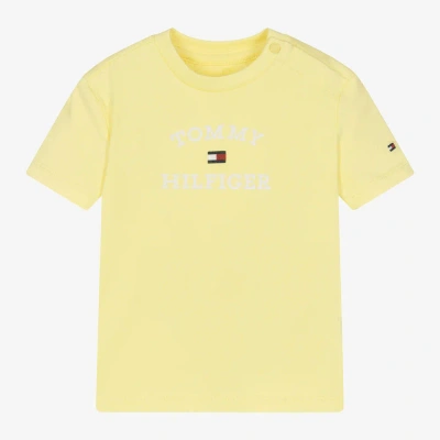 Tommy Hilfiger Yellow Cotton Baby T-shirt