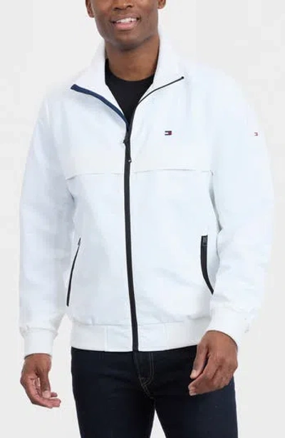 Tommy Hilfiger Zip Front Boating Jacket In White