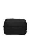 Tommy Hilfiger Zip-top Wash Bag In Black