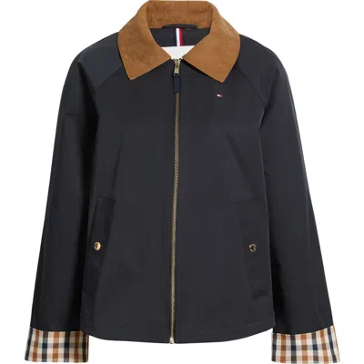 Tommy Hilfiger Zip-up Barn Jacket In Black