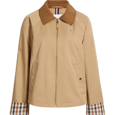 Tommy Hilfiger Zip-up Barn Jacket In Brown
