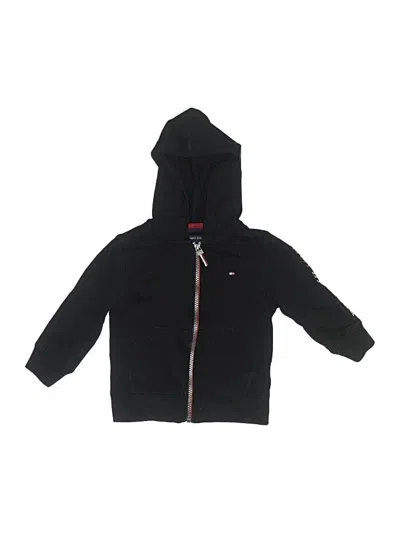 Pre-owned Tommy Hilfiger Kids' Zip Up Hoodie In Black