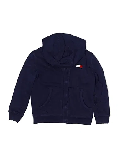 Pre-owned Tommy Hilfiger Kids' Zip Up Hoodie In Blue