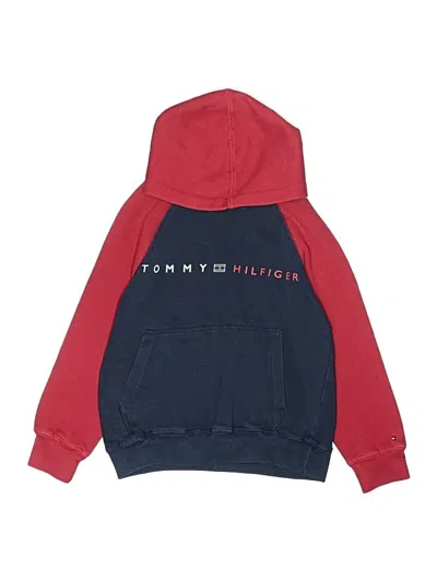 Pre-owned Tommy Hilfiger Kids' Zip Up Hoodie In Red