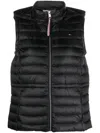 Tommy Hilfiger Zip-up Padded Gilet In Black