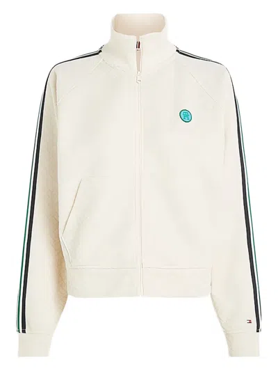 Tommy Hilfiger Zip-up Sweatshirt In White