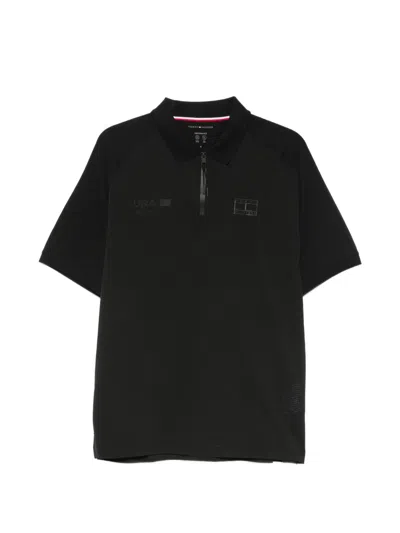 Tommy Hilfiger Zip-fastening Polo Shirt In Multi