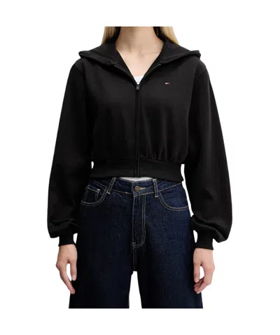 Tommy Hilfiger Zipper Sweatshirt In Black