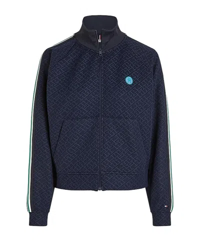Tommy Hilfiger Zippered Casual Jacket In Black