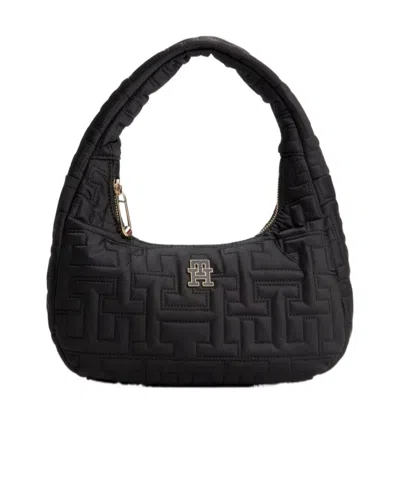 Tommy Hilfiger Zippered Underarm Bag In Black