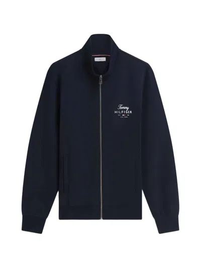 Tommy Hilfiger Zip-up Bomber Jacket In Black