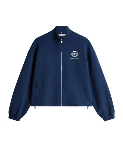Tommy Hilfiger Zipup Fleece Jacket In Blue