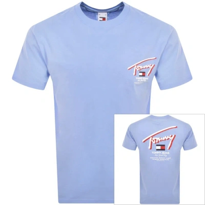 Tommy Jeans 3d Street T Shirt Blue