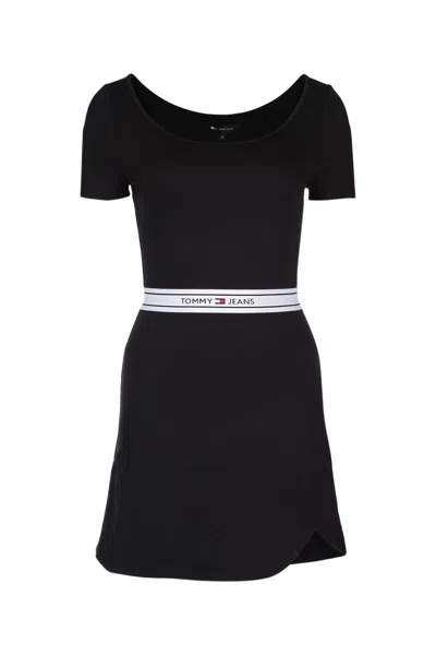 Tommy Jeans Abito Logo Dress In Black