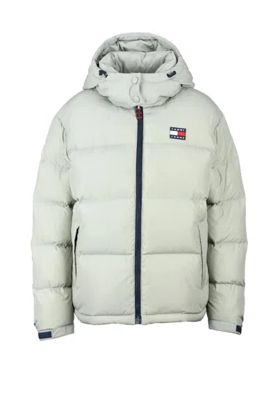 Tommy Jeans Alaska Puffer Down Jacket - Aqua In White