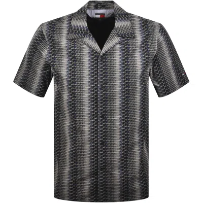 Tommy Jeans All Over Print Shirt Black In Multi