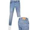 Tommy Jeans Ryan Slim Straight Jeans Light Wash In Blue