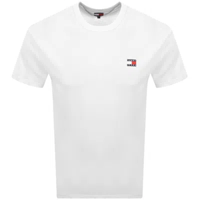 Tommy Jeans Badge Logo T-shirt In White
