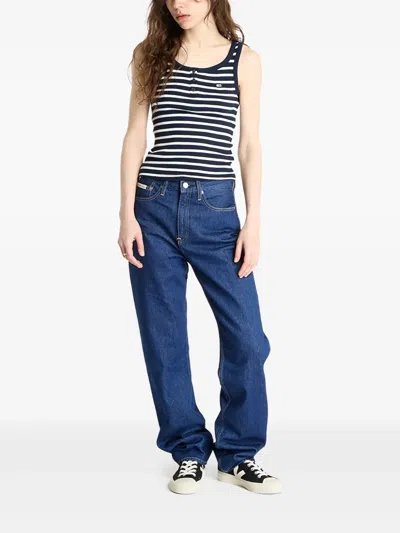 Tommy Jeans Striped Tank Top In Multi