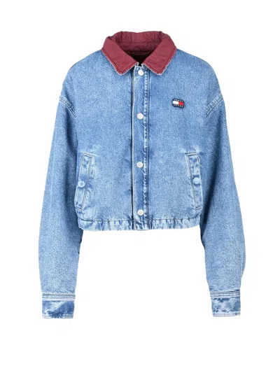 Tommy Jeans Blue Cotton Men's Denim Jacket
