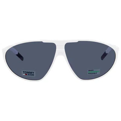 Tommy Jeans Blue Geometric Unisex Sunglasses Tj 0027/s 0vk6/ku 65