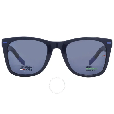 Tommy Jeans Blue Rectangular Unisex Sunglasses Tj 0040/s 0zx9/ku 51