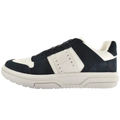 Tommy Jeans Brooklyn Suede Trainers Navy In Multi