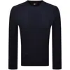 Tommy Jeans Cable Knit Jumper Navy In Blue
