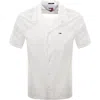 Tommy Jeans Camp Shirt Cream In White