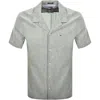 Tommy Jeans Camp Shirt Green