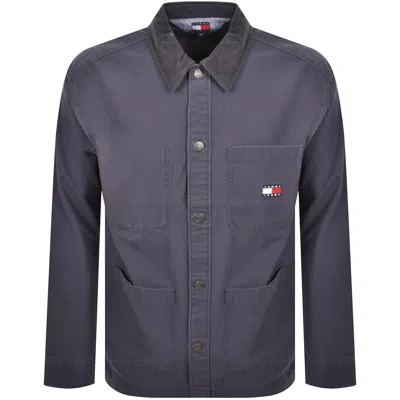 Tommy Jeans Canvas Cord Overshirt Black