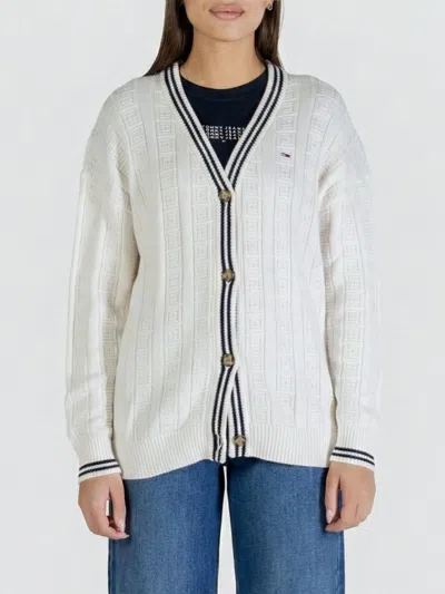 Tommy Jeans Cardigan  Woman Color Yellow Cream In Neutral